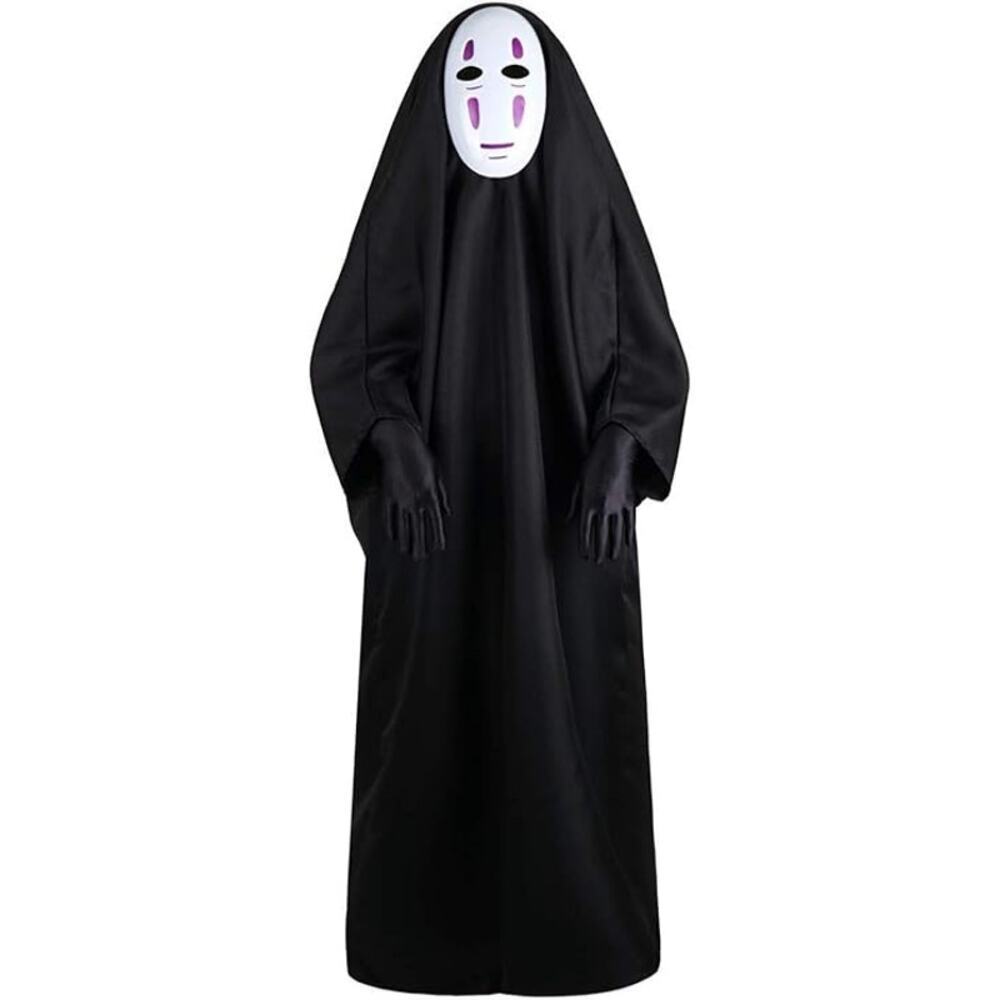 Unisex Hoodie Robe Costume Black Medium Cosplay Halloween Carnival Outfit